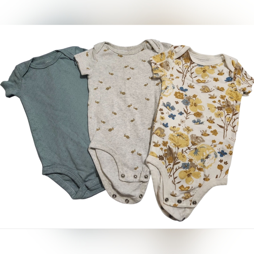Little Planet Neutral Onsie Set Of 3